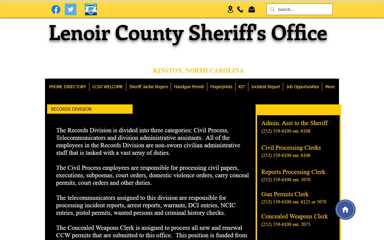 Lenoir County jail mugshots records division arrest report request channel